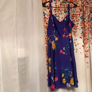 Blue floral summer dress